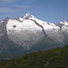 Aletschhorn, vorne die Geisshorngruppe