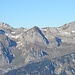 links der Säntis, rechts der Altmann; die zwei Höchsten im Alpstein