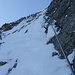 Derzeitige Situation im steilen Abstieg vom Altmannsattel zum Löchlibettersattel. Ohne Alpinausrüstung und entsprechende Erfahrung NICHT zu empfehlen!
