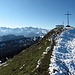 Gipfel Furggelenstock (1656m) mit herrlich klarem Panorama