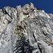 die steile Südwand des Leonhardsteins mit den Sportkletterrouten bis zum Schwierigkeitsgrad XI