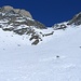 Schneeschuhtour Feb. 2007. Pointe du Vasevey und in Bildmitte Col de Vasevey
