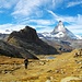 Im Aufstieg von Rotenboden nach Gornergrat. Gemäss [u Delta] ist das [http://www.hikr.org/tour/post16280.html Riffelhorn] für Alpinwanderer machbar (T5, II)