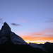 Matterhorn im Abendlicht von Riffelberg aus II