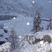 Lustiges Schneetreiben beim Aufstieg von Starlarèrsc nach Motarüch