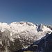 Blick von der Sunntiger Spitze zur Dreizinkenspitze, Grubenkarspitze und Rosslochspitze