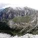 Tiefblick im Langetal und Chedultal, Monte Stevia zeigt sich von Wolken.