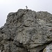Nach eine halbe Stunde am Gipfel, Abstieg am Fusse des Grosse Cirspitze.