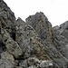  Zum Beginn des mittelschwieriger Klettersteiges am Kleinen Cirspize, der mit einer Eisenleiter beginnt.