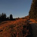 Die Bergländerhütte am Brunnenkopf in den ersten Sonnenstrahlen