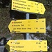 Zur Orientierung an der Abzweigung Kohlstatt. Wir gehen zunächst Richtung "Stempeljoch" auf dem Wilde-Bande-Steig