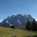 Blick zur Zugspitze von Tuftalm 1496m