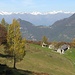 Alpe di Lierna e le cime svizzere innevate