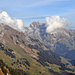 Säntis und Wildhauser Schafberg verstecken sich hinter den Wolken, nur der Altmann lässt sich blicken