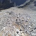 Blick hinunter zum Aufstieg