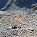 Blick zurueck in Aufstiegsspur