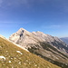 Beim Abstieg Blick zur Speckkarspitze und den Bettelwuerfen
