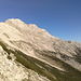Auf dem Weg zum Lafatscher Joch Blick zu den Bettelwuerfen