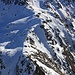 Auf gleicher Höhe mit dem Leidhorn (2934m). Obwohl der Südgrat aus dieser Perspektive tief verschneit ausschaut, war er meistens aper und bequem zu begehen.