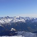Al centro l'Adula / Rheinwaldhorn 3402mt., la più alta vetta del Ticino.