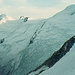 Feegletscher 1979, abends von der Mischabelhütte (3329m) aus.
Eine prächtige Eisarena, durch welche von links unten nach rechts oben der Anstieg auf den Alphubel führt.