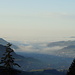 Der Nebel breitet sich über dem Appenzellerland aus
