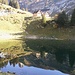 Sogar die Bergbeiz- Bezeichnung konnte man im See lesen. 