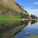 Noch spiegelt der Seealpsee...