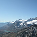 Auf dem Piz dals Lejs, unten Lago Bianco beim Berninapass