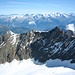 Nadelhorn (4327m) und Berner Alpen im Hintergrund
