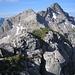 Blick vom S-Gipfel zum Biberkopf (2599 m), dem südlichsten Gipfel Deutschlands