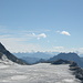 Auf dem Gipfel, Blick nach Süden, unten Glacier du Giétro