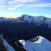 Der Schneegrat, im Hintergrund das Monte Rosa