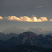 Leuchtwolke über dem Alpstein.