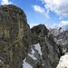 Die Steile Nordwande des Puezspitzen und Piz Duleda, tolle Saas Rigais, Furchetta und Wasserkofel im Hintergrund.
