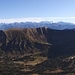 ein herrliches Panorama bietet sich uns; von unserem Grat zum Pilatus; über den Fürstein-E-Grat zum Alpenkranz bis zu den westlichen Bergen (zu äusserst der Wildstrubel)
