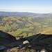 Gratblick - auf weniger alpin anmutende Landschaft, und übers Nebelmeer über dem Mittelland zum Jura