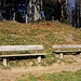 Gleich unterhalb des Gipfels der Schwammegg (1282m) laden zwei Sitzbänke zum Verweilen ein.