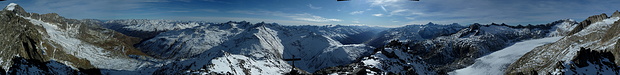 360°-Panorama vom Kleinen Furkahorn.