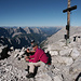 ... dann dann ist der Gipfel der Grubenkarspitze 2661 m erreicht