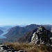Panorama spettacolare, a sinistra il Lago di Lugano.