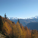 Die Gipfel der Walliser Alpen haben bereits Winter