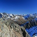 wunderschöner Grat mit toller Aussicht: Stubaier Alpen, ganz hinten die Zillertaler Berge