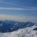 Blick von der Kreuzspitze zur Bernina