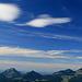 Föhnwolken über den Chiemgauer Bergen