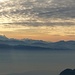 Alpenpanorama von der Chrüzegg aus am Vorabend
