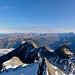 Blick nach Nordosten: Alpstein, Glärnisch, Glarner und St.Galler Alpen