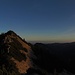 Panorama bei Sonnenaufgang unter der Ahornspitze