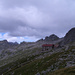 Die Gianetti-Hütte und die beiden "Wander-Gipfel", die wir uns ausgesucht haben.