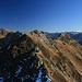 Ausblick von der Sagtaler Spitze zum Tapenkopf, hinten links der Galtenberg